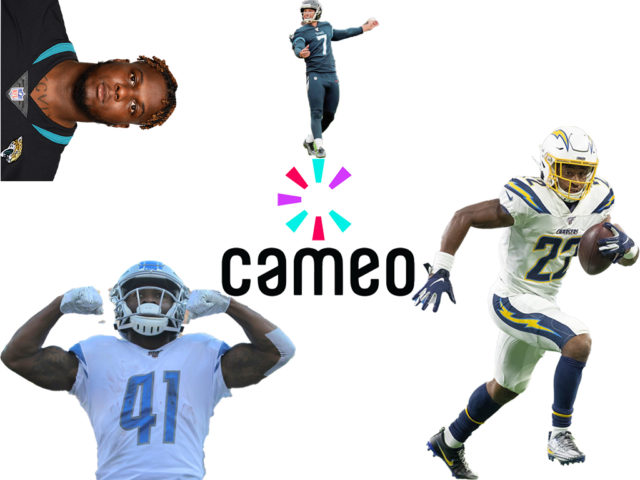 affordable NFL players on Cameo for your fantasy football video