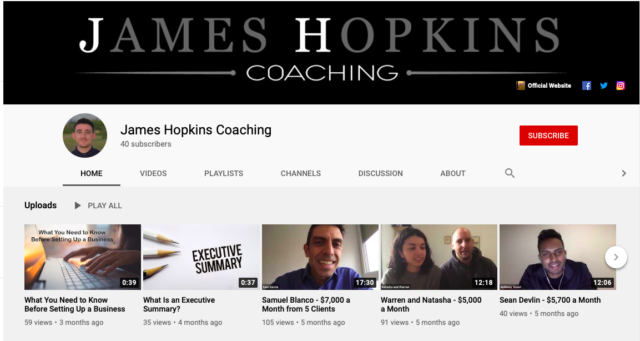 James Hopkins YouTube ad scam