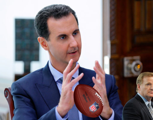 Pay your dues, follow the rules: The keys to being a good fantasy football commissioner Bashar al-Assad being a good fantasy football commissioner