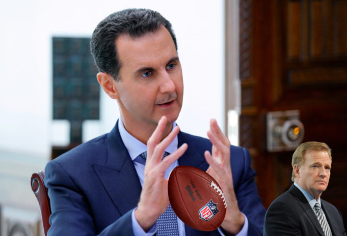 Bashar al-Assad being a good fantasy football commissioner