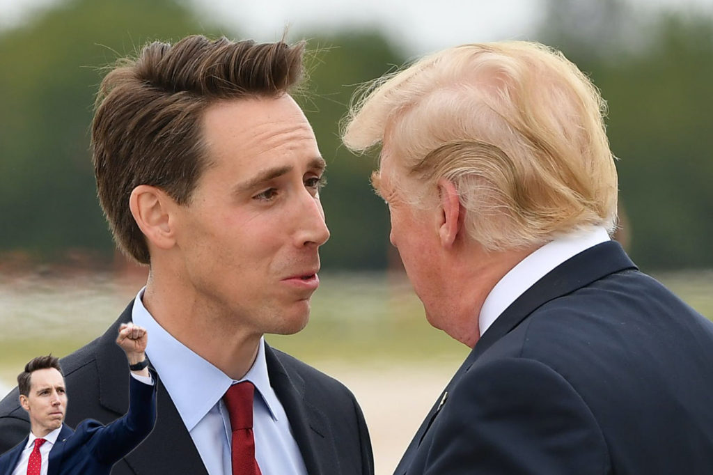 Donald Trump loves Josh Hawley
