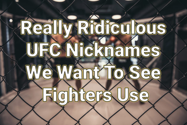 ridiculous UFC nicknames