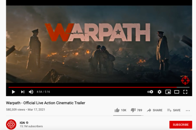 Warpath scam YouTube ads