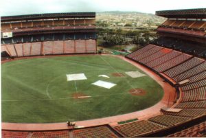 The baseball setup Aloha Stadium