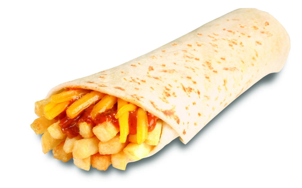 The chili cheese fry burrito