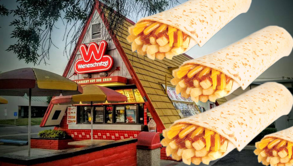 chili cheese fry burrito from Wienerschnitzel