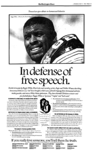 Reggie White gay ad