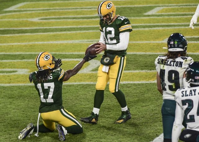 Aaron Rodgers without Davante Adams