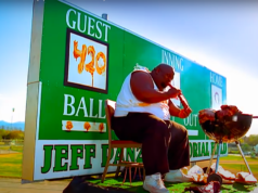 Music Video Review: Nelly makes it to the big leagues and hits a home run Nelly big leagues scoreboard