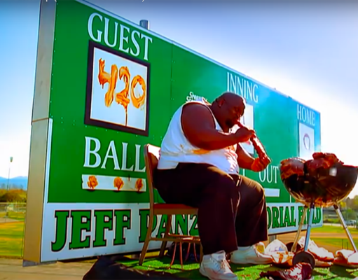 Music Video Review: Nelly makes it to the big leagues and hits a home run Nelly big leagues scoreboard