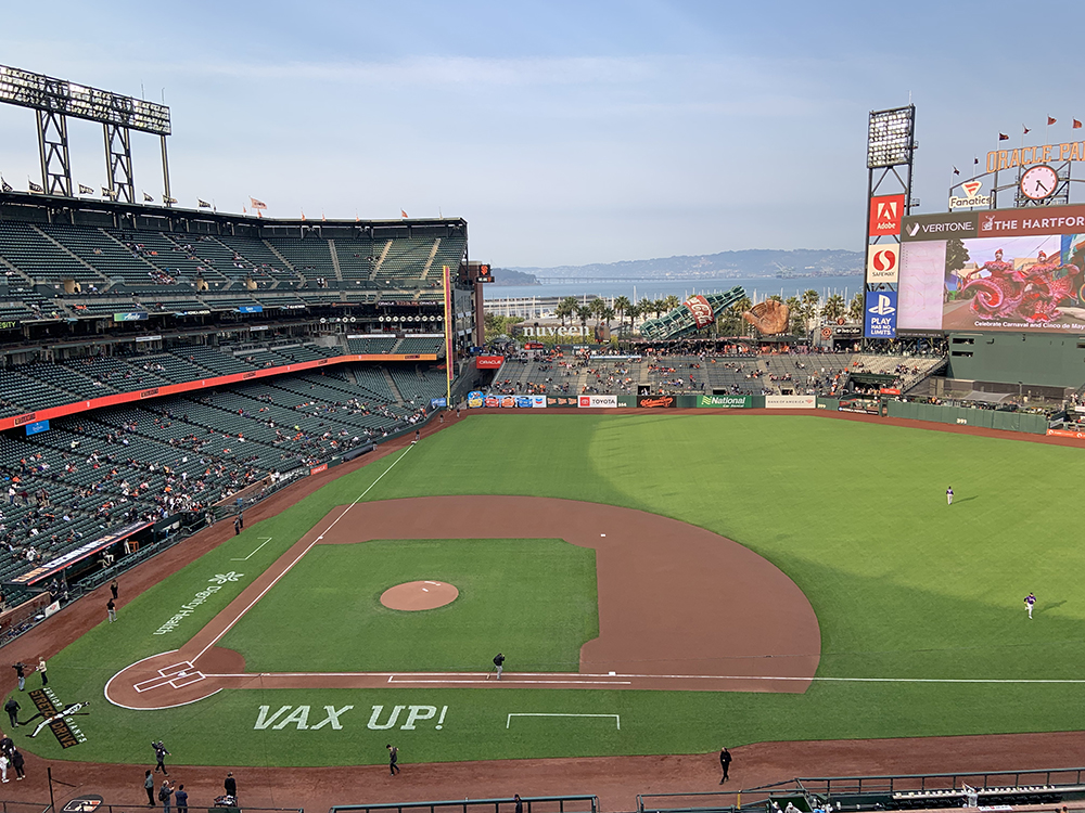 Oracle Park upper deck