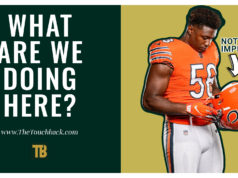 Chicago Bears orange helmet is a bush league look for a bush league franchise Chicago Bears orange helmet