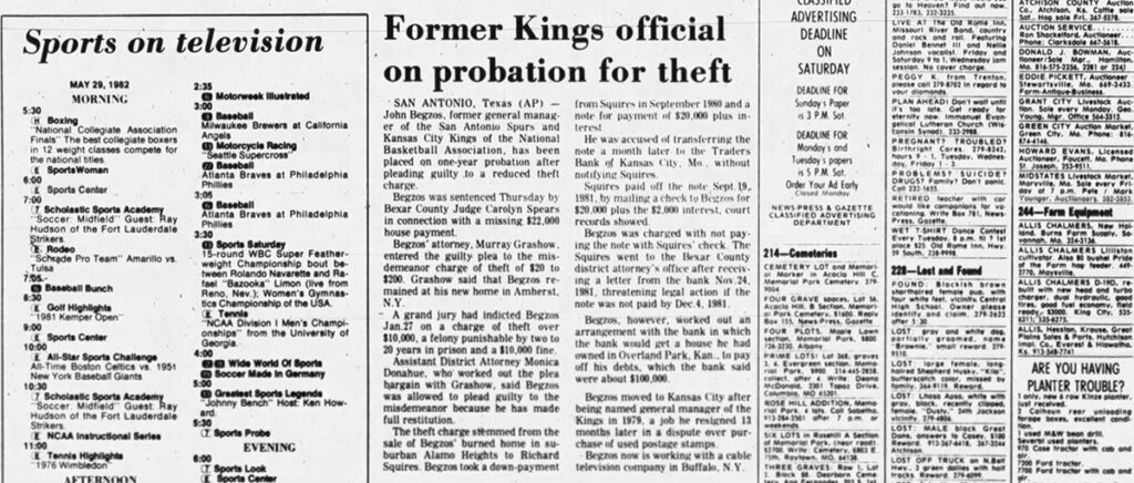 Kings GM John Begzos arrest probation