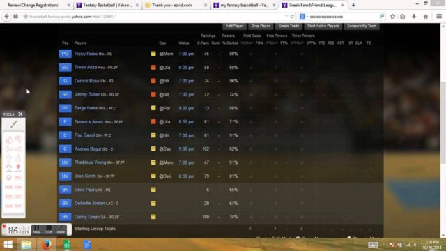 Fantasy basketball positions