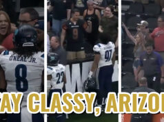 Arizona desert trash tries to fight arena football players Arizona fight arena football players