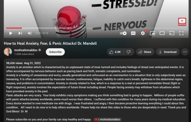 Alan Mandell YouTube description