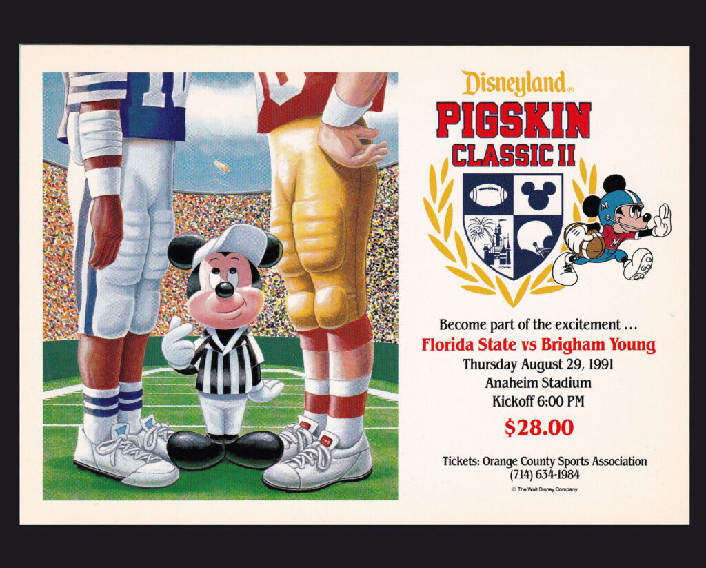 disneyland pigskin classic